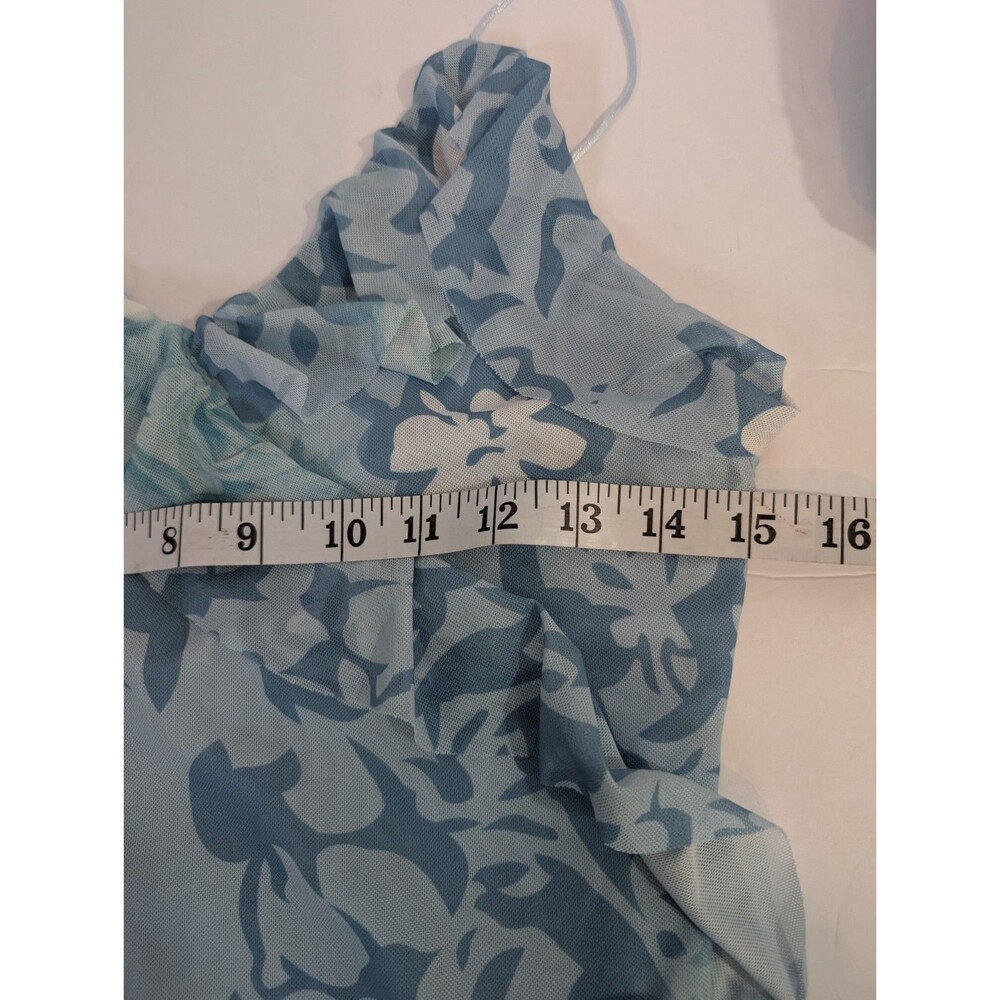 SHEIN Women's Size M Spaghetti Strap Floral Maxi Dress Blue - Picture 5 of 8